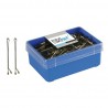 Caja 300 Clips Bola Bronce Eurostil 50mm