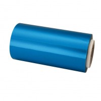 Rollo papel aluminio azul 125 m 13 cm