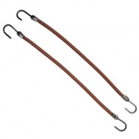 Cartón 12 Gomas con gancho marron